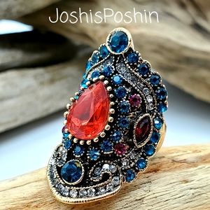 18k gold boho turkish antique ring